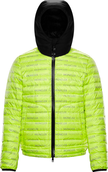 Moncler Neon Yellow Dun Padded Jacket