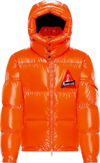 Moncler Orange 'Wilson' Puffer Jacket | INC STYLE