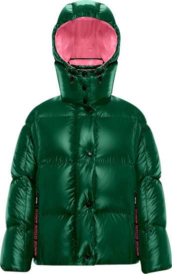 Moncler Green & Pink 'Parana' Puffer Jacket | Incorporated Style