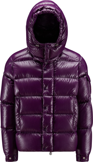Moncler Purple 'Maya 70' Down Jacket | INC STYLE