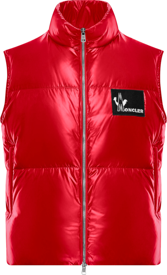 Moncler Red 'Banker' Vest | Incorporated Style