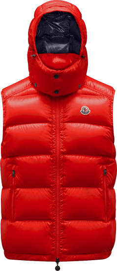 Moncler Red Bormes Down Puffer Jacket G20911a0015268950455