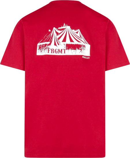 Moncler Red Circus Logo Print T Shirt