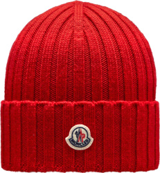 Red Triangle Patch Beanie