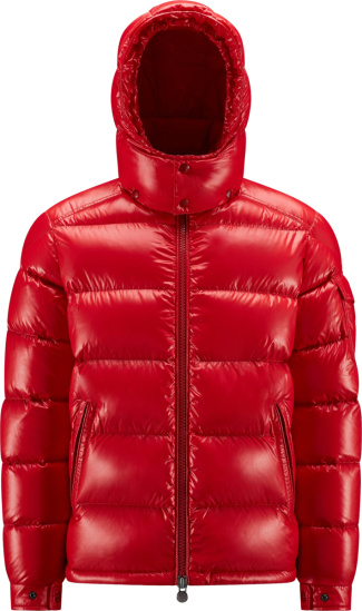Moncler Red Maya Down Puffer Jacket H20911a5360068950455