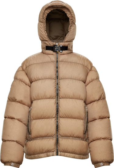 Moncler Genius x 1017 ALYX 9SM Beige Puffer Jacket | Incorporated Style