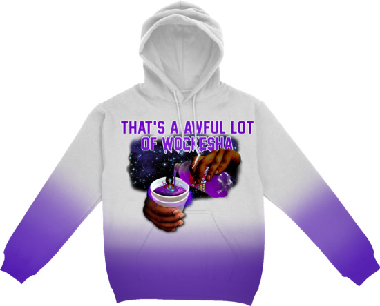 Moneybagg Yo Thats An Awful Lot Of Cough Syrup Wockesha White And Purple Merch Hooie
