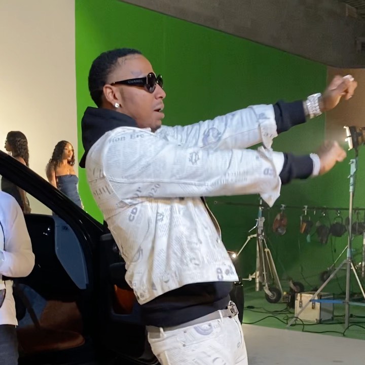Moneybagg Yo & Blac Youngsta BTS At Video Shoot In Chanel, Diesel, & Dior