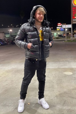 Murda Beats Wearing A Moncler Puffer With A Fendi Shirt Black Jeans Hermes Belt And Af1s