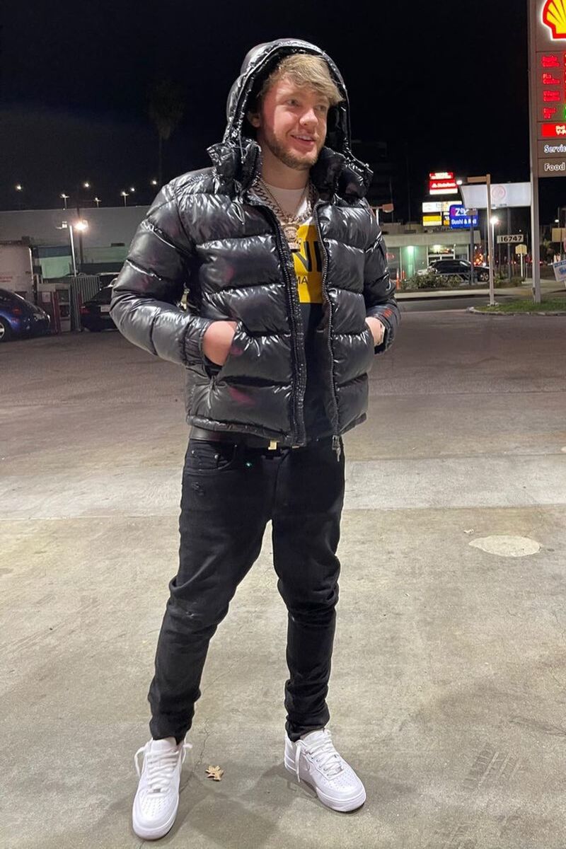 Murda Beatz Wearing a Moncler Puffer & Fendi Tee With White AF1s |  Incorporated Style