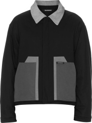 Black & Grey-Panel Carpenter Jacket