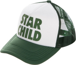 Nahmias Green And White Star Child Trucker Hat