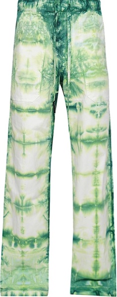 Nahmias Green Tie Dye Drawstring Pants