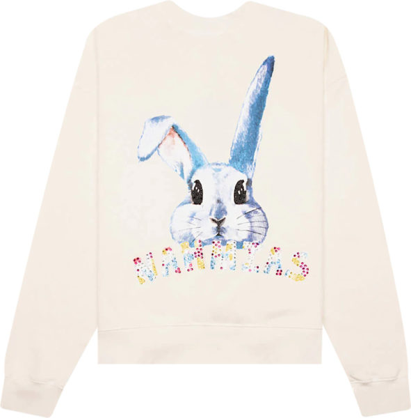 Nahmias White Rabbit Logo Print Sweatshirt