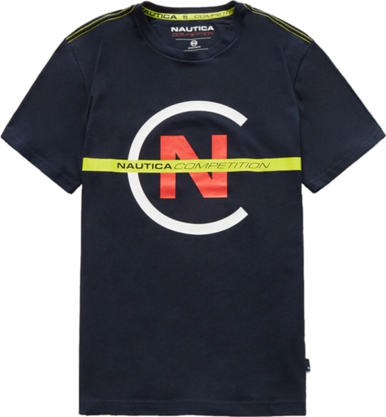 Nautica Competition Print Navy T Shirt