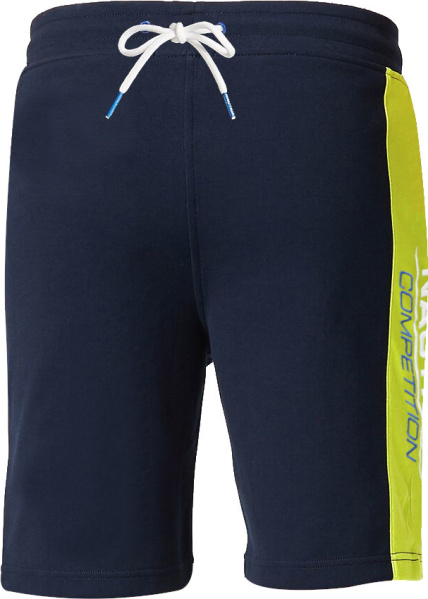 Nautica Navy Blue And Yellow Stripe Competition Shorts