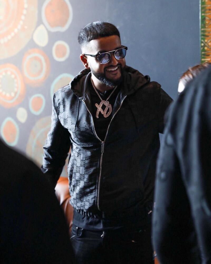Nav in Portland, OR Wearing a Givenchy Jacket, & Louis Vuitton Sunglasses