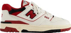 New Balance Aime Leon Dore White Red And Black 550 Sneakers