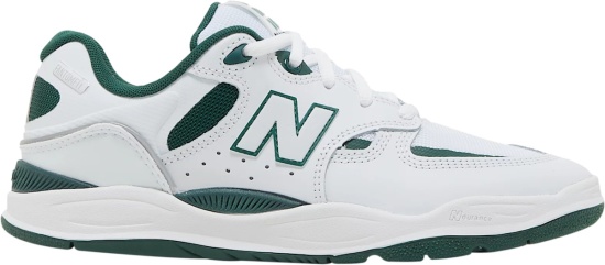 New Balance Numeric 1010 White And Forest Green Sneakers