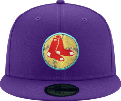 New Era Boston Red Sex Purple And Metallic Gold Fenway Park Patch 59fifty