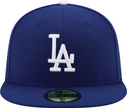 New Era La Dodgers Blue Fitted Hat