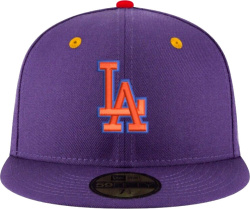 New Era La Dodgers Purple And Oragnge 59fifty