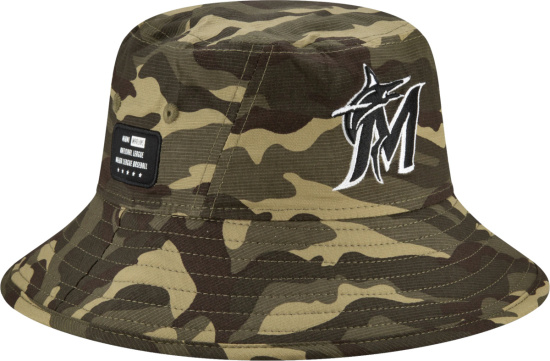 New Era Miami Marlins 2021 Armed Forces Day Bucket Hat