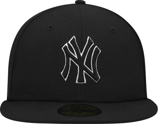 New Era New York Yankees Black And White Outline 59fifty