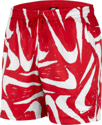 Red Allover Swoosh 'City Edition' Shorts