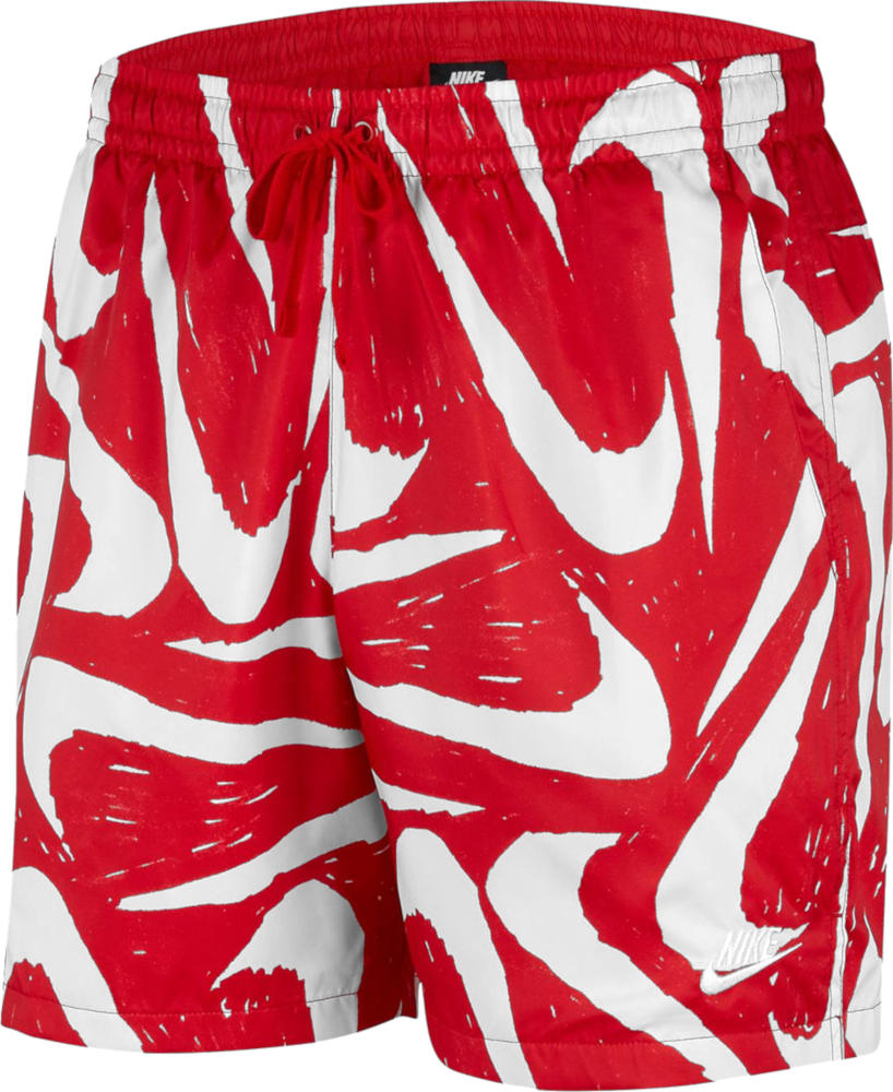 Nike Red Allover Swoosh 'City Edition' Shorts | Incorporated Style