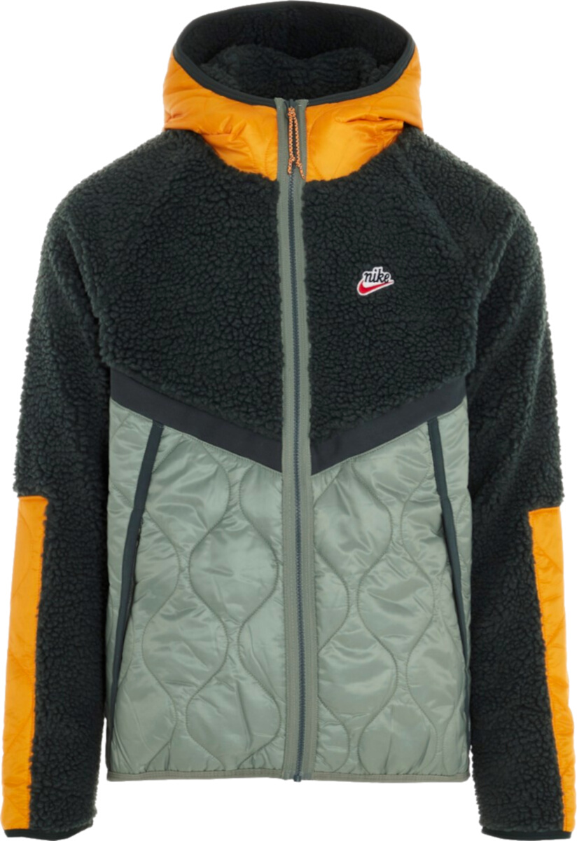 Nike Green Sherpa Fleece 'Heritage' Jacket | INC STYLE