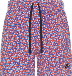 Blue, Green, & Red Dotted Fleece Shorts