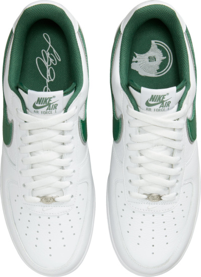 Nike Air Force 1 Low White And Dark Green