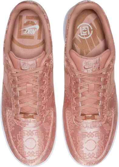Nike Air Force 1 Low X Clot Pink Silk Sneakers