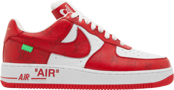 Nike Air Force 1 Low X Louis Vuitton Red Sneakers