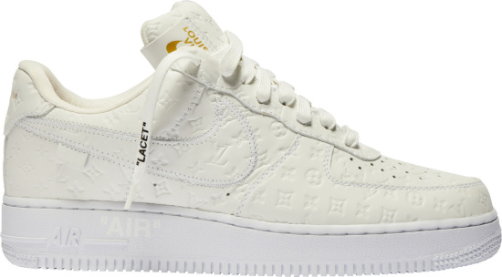 Nike Air Force 1 Low X Louis Vuitton White Sneakers