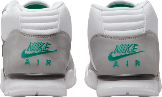 Nike Air Trainer 1 White And Grey Mid Top Sneakers