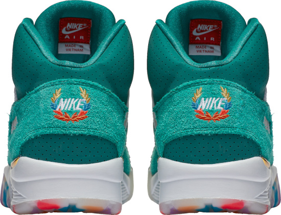 Nike Air Trainer Sc High Teal And Gold Sneakers