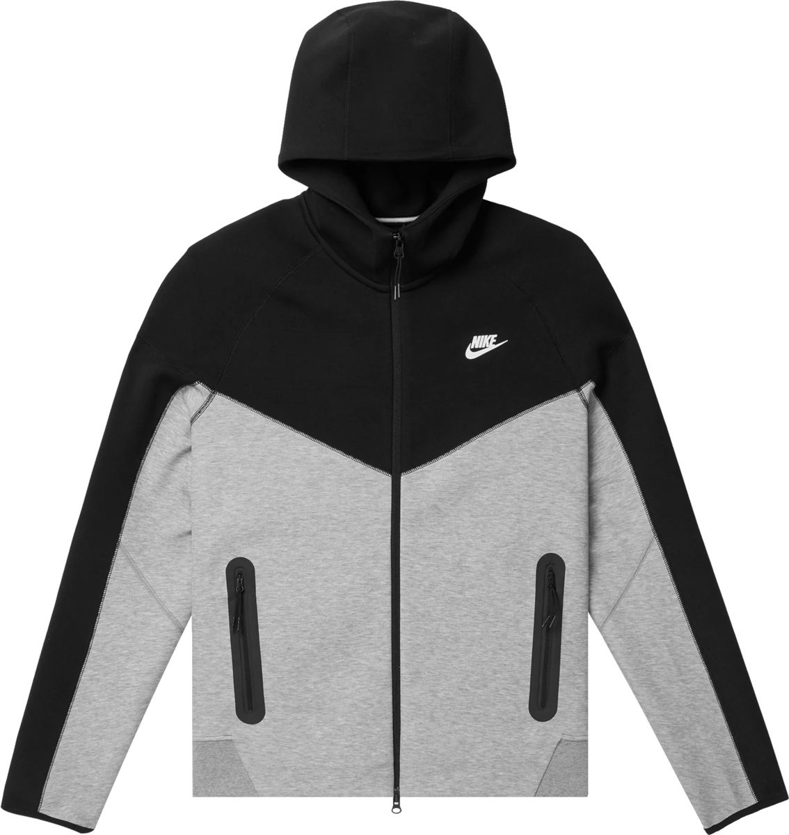 Nike Sportswear Tech Black & Grey 'Windrunner' Zip Hoodie | INC STYLE