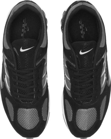 Nike Black Dark Grey And Silver Ghost Racer Sneakers