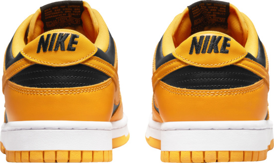 Nike Dunk Low Black And Golden Yellow Sneakers