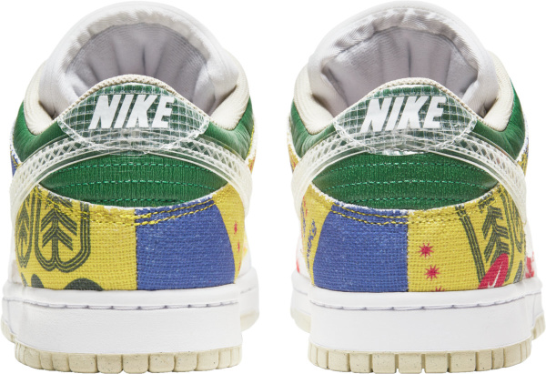 Nike Dunk Low Multicolor Printed Canvas Sneakers