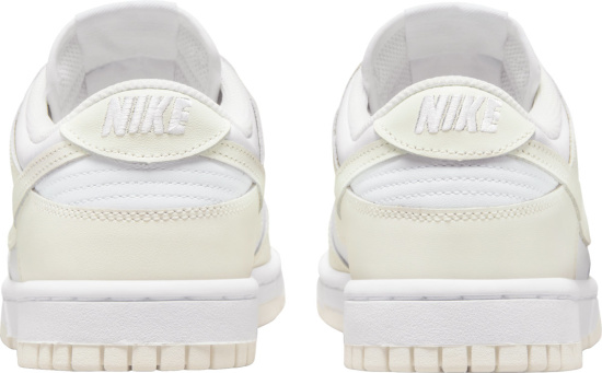 Nike Dunk Low White And Cream Sneakers