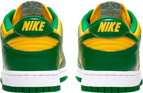 Nike Dunk Low Yellow Green And White Sneakers