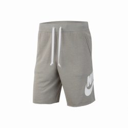 Nike Grey Shorts With White Printed Logo On Left Leg Worn By Swae Lee