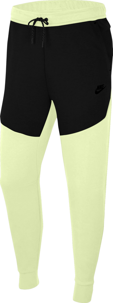 Nike Sportswear Neon Yellow & Black 'Tech' Zip Joggers | Incorporated Style