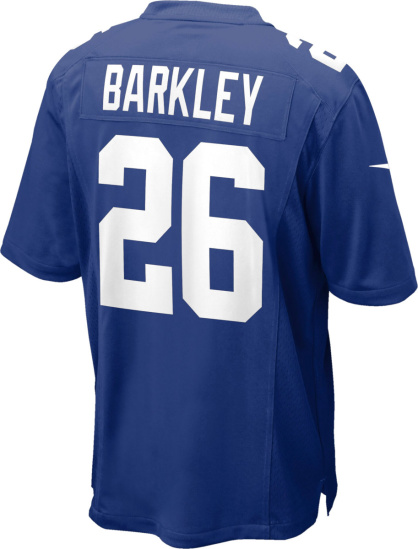 Nike Ny Giants Blue 26 Barkley Home Jersey