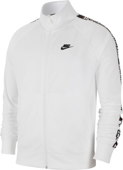 black and white nike track jacket