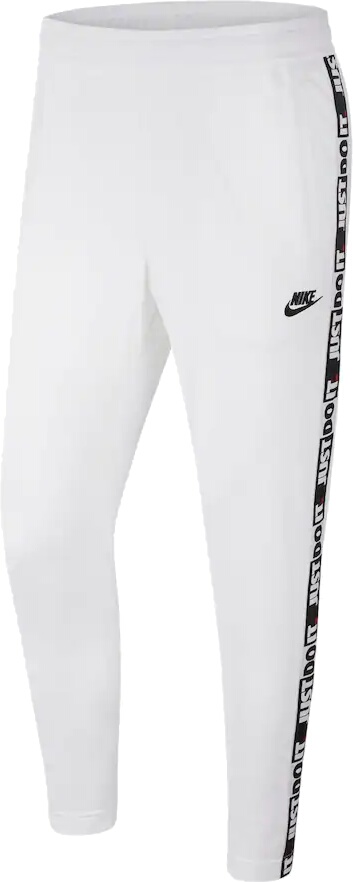 nike white stripe joggers