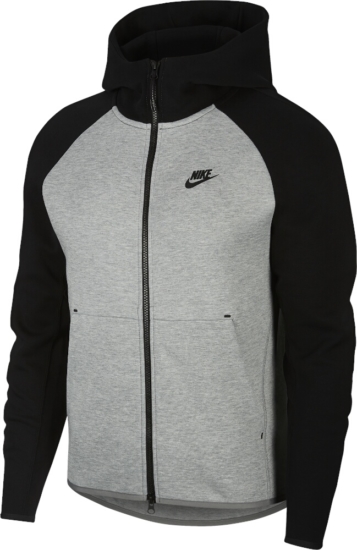 Nike Sportswear Tech Black And Grey Hoodie
